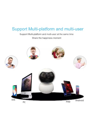 Wifi Güvenlik Kamerası 2mp 1080p Hd Akıllı Ip Kamera Onvif V380