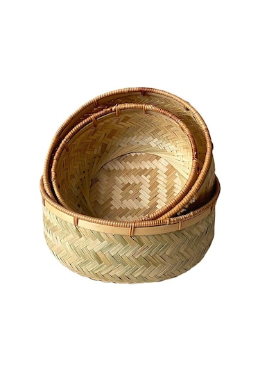 Suntek Dokuma Meyve Sepeti Masaüstü Oturma Odası Için M Kahverengi