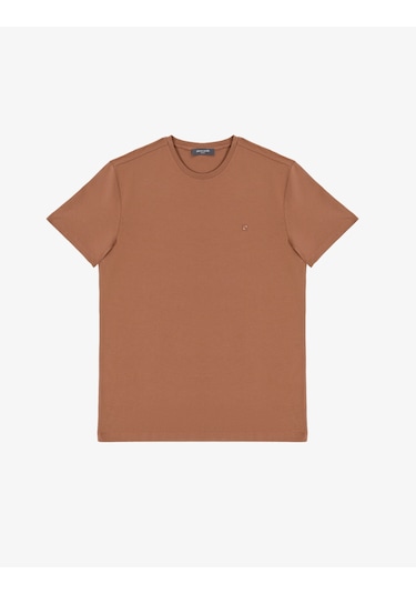 Pierre Cardin Erkek Açık Kahverengi Tişört Basic 50325307-vr002