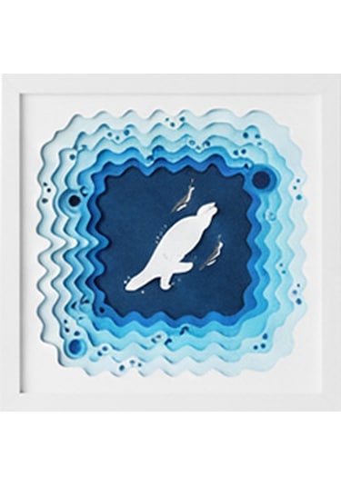 Blue Depths Katmanlı Duvar Tablosu 1 Adet