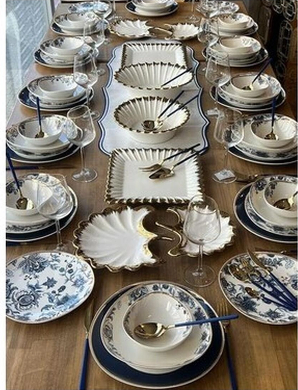 Rossev Yemek Takımı Marenza 158 Parça 12 Kişilik Süt Beyazı