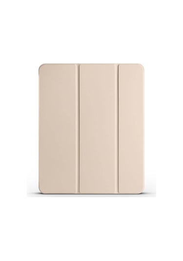 Kilifone - İpad Air 13 2025 M3 Uyumlu - Tablet Kılıfı Smart Cover Kalem Bölmeli Standlı 1-1 Kılıf - Gold - T36490 Kılıf