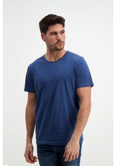 Lacivert Erkek Basic T-shirt Lacivert
