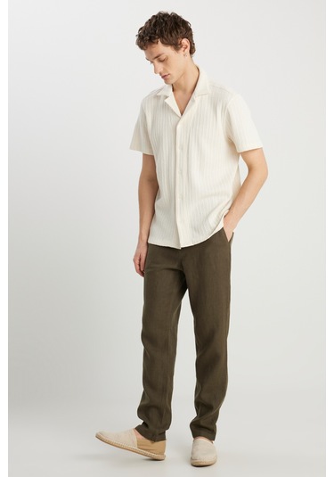 Wrangler Relaxed Fit Geniş Kesim Bej Gömlek Natural