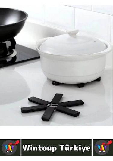 Yüksek Isıya Dayanıklı Kaymaz Yapışmaz Tencere Tava Masa Tezgaha Zarar Vermez Katlanabilir Nihale Çok Renkli