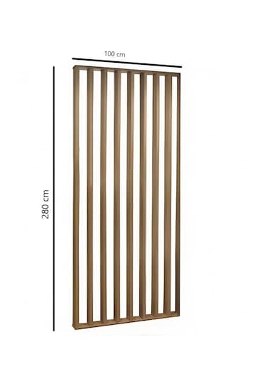 100cm X 280cm Ahşap Çıtalı Paravan Oda Ayırıcı Seperatör Duvar De