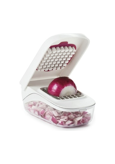 Tongxida Pratik Beyaz Sebze Meyve Doğrayıcı, Hızlı Salata Yapım Aracı Beyaz