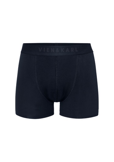 Erkek 3 Pamuklu Likralı Siyah Gri Lacivert Boxer 3 Atlet Takım Gri