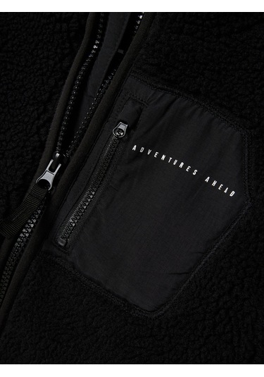 Name It Nknmattıa Sherpa Unisex Çocuk Ceket 13241683 Siyah