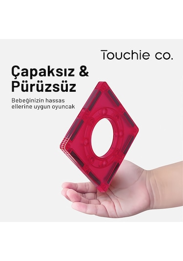 Touchie Co. Mıknatıslı Manyetik 72 Parça Yapı Blokları Seti