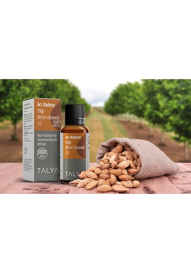 Talya Soğuk Sıkım %100 Saf ve Doğal  Acı Badem Yağı 20 ML