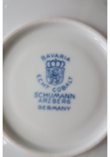 Schumann Arzberg Kobalt Mavi Vintage Çay Fincanı Seti Kobaltmavi