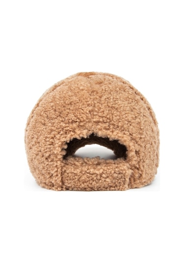 Tamer Tanca Unisex Kürk Camel Şapka 524 Beyzbol Kurk Sapka Camel Kurk Camel