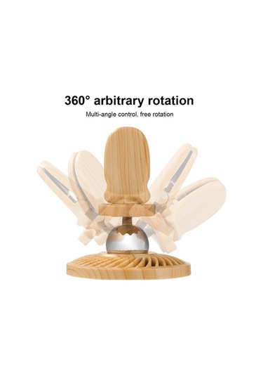 Wondernest R-just Hz10 Küçük Kasırga Manyetik Araç Telefon Tutucu - Ahşap Tasarım Odun