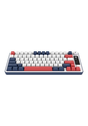 Hawk Gaming Hk255 Membrane Lcd Rgb Kablosuz/bluetooth Mavi Kırmızı %75 Türkçe Gaming Klavye