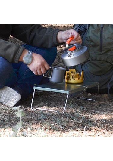 Suntek Mini Kamp Masası Katlanır Tour Yard Barbekü Için Yeşil