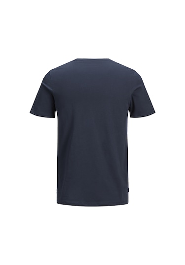 Jack & Jones Erkek Bisiklet Yaka Basic Tişört - Organic Navy Blazer