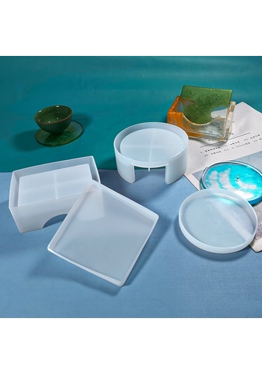 Sones Kendin Yap Kristal Epoksi Saklama Kutusu Silikon Kalıp, Özellikler: 12 Adet/set