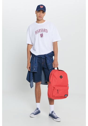 AC&Co / Altınyıldız Classics Erkek Beyaz Harvard Lisanslı Oversize Bol Kesim Baskılı Bisiklet Yaka Tişört Beyaz AC&Co / Altınyıldız Classics Erkek Beyaz Harvard Lisanslı Oversize Bol Kesim Baskılı Bisiklet Yaka Tişört Beyaz