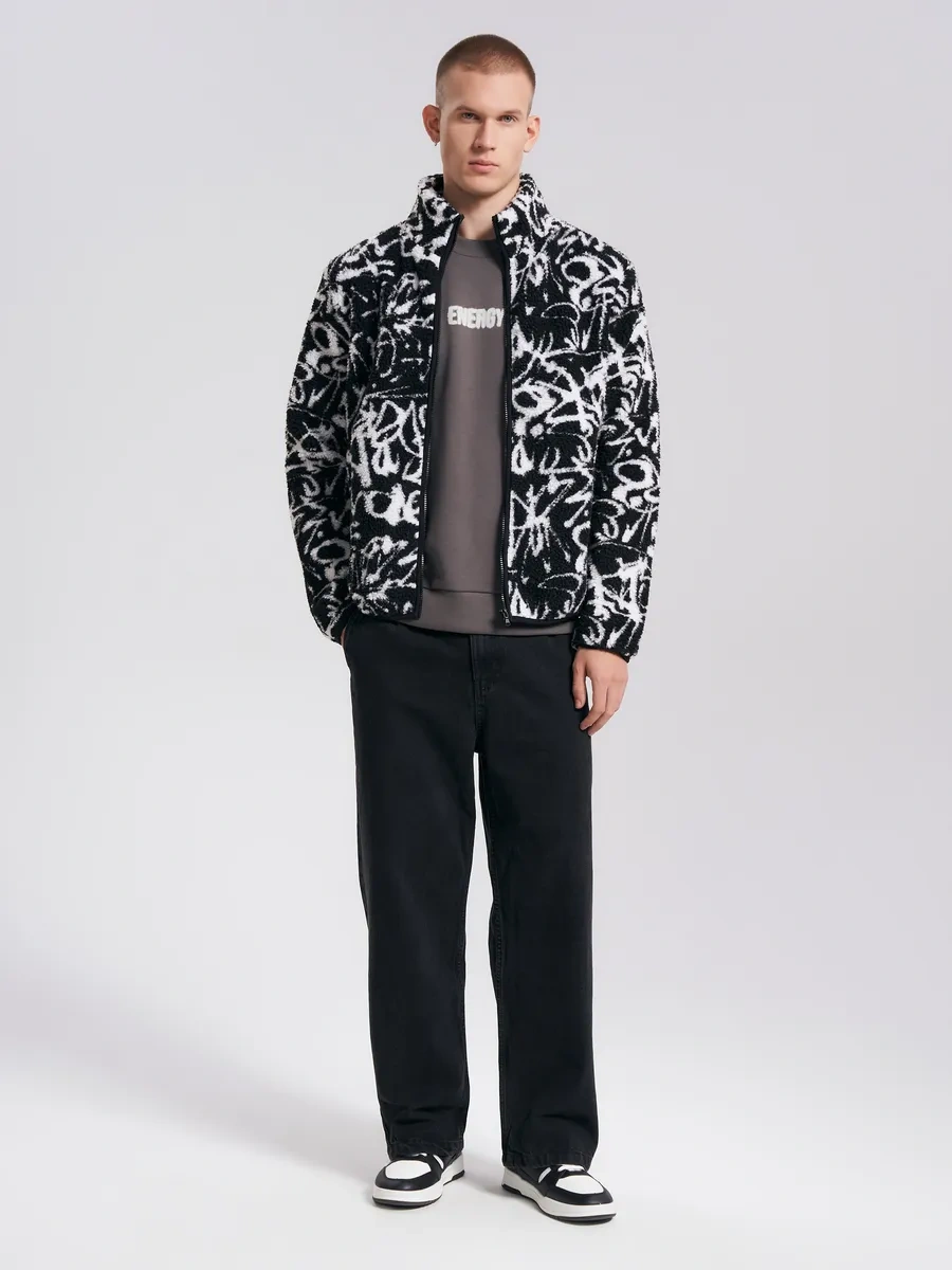 Tvoe Demisezonluk Peluş Çeburaşka Ceket 279300029 Siyah