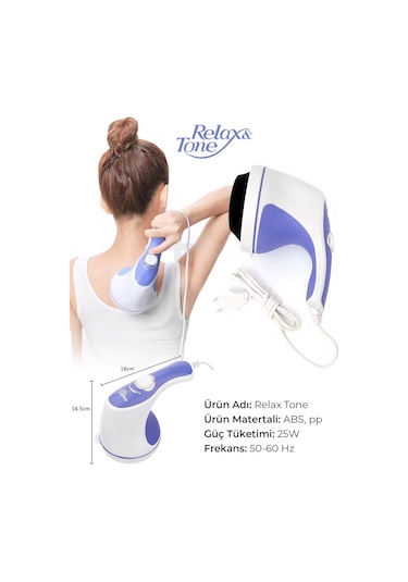 Relax Spin Tone Rl-060 Super Tone  Titreşimli Masaj Aleti Beyaz - Mavi