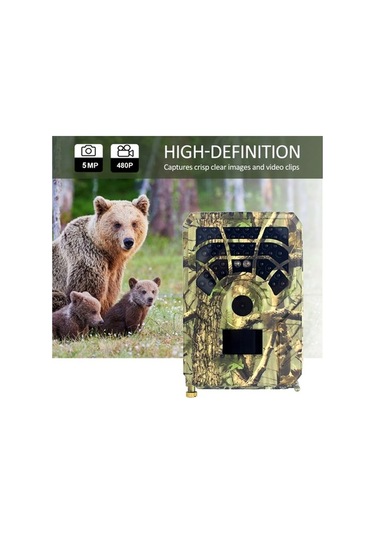 Tongxida 5mp 480p Hareket Algılayıcı Av Kamerası, 46 Led Gece Görüş, Ip56 Su Geçirmez Dış Mekan Kamera Çok Renkli