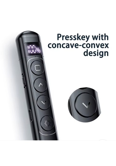 Global S7 Pointer Dijital Led Ekran Şarj Edilebilir Lazer Sunum Kalemi