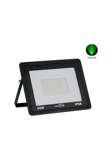 Forlife 50 Watt Yeşil Işık Slim Kasa Led Projektör