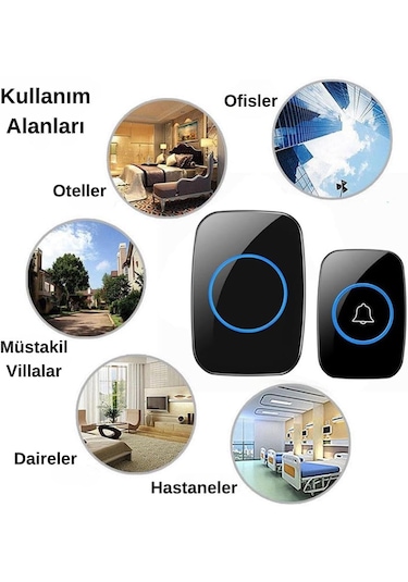 Ht-28 Kablosuz Kapı Zili Uzaktan Kumandalı 300 Metre Yüksek Sesli