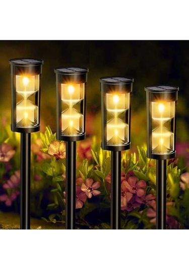 Ganzhoushop Solar Mekan Lamba, Güneş Enerjili Dış Bahçe Aydınlatma, Adet 4 Ub - Dayanıklı Ve Şık Tasarım 1 Adetli Set