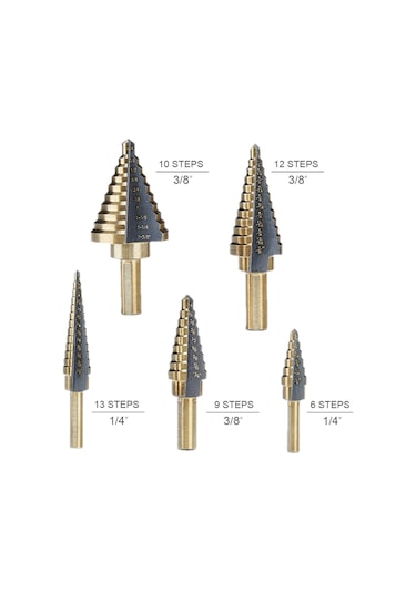 Hallow Hss Titanyum Adım Matkap Ucu 5 Adet