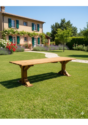 Masif Ahşap Bank Mutfak Bankı Bench 100cm 30cm Cevız Renk Kahverengi