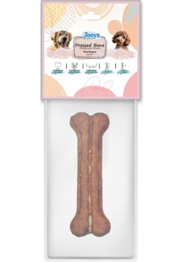 Jooys Barbekü Soslu Pres Köpek Ödül Kemiği 22 Cm