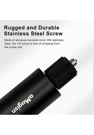 Tongxida Amagisn 70cm Dijital Çekmeli Selfie Çubuğu Spor Kamera Aksesuarları, Çubuk + 1/4 Dönüş 3 Çene + Vida + Telefon Klipsi