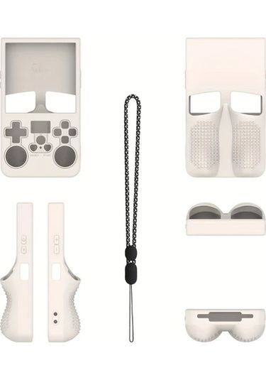 Elmpaly R36 Max Açık Kaynak Taşınabilir El Konsolu İçin Beyaz Silikon Koruyucu Kılıf Toz Geçirmez Çizilmeye Dayanıklı