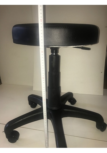 xDekofis Taburex Oturak Amortisörlü Dönebilir Tekerlekli Tabure