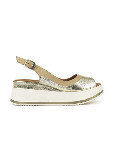 Ziya, Kadın Hakiki Deri Dolgu Topuk Sandalet 151992z50020 Bej 151992z50020 340 Bej