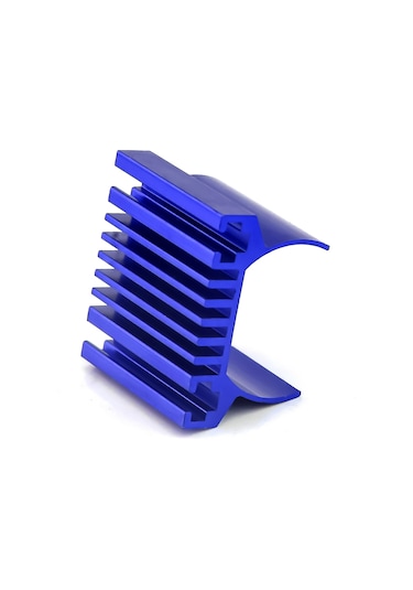 Geekyou Trax4 Ve Trax4-m İçin Mavi Alüminyum 180 Motor Soğutma Soğutucu - Rc Araç Yükseltme Parçası