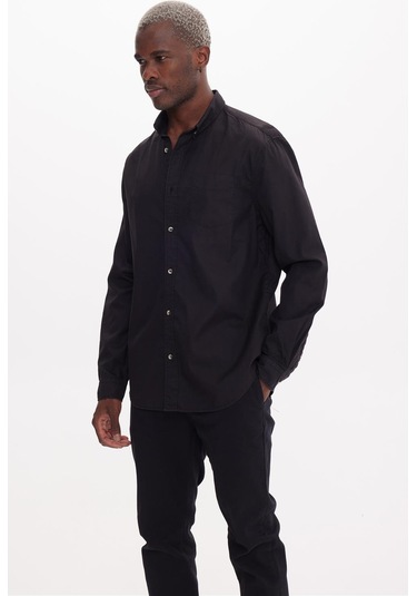 Snoop Siyah Basıc Gömlek Siyah