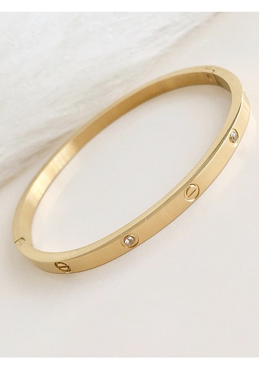 Yeni Takı Blk-1022 Kadın Çelik Bileklik