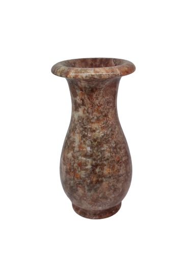 "doğal Oniks Taş Lale Model Vazo - 20 Cm Dekoratif Şık Ve Zarif T