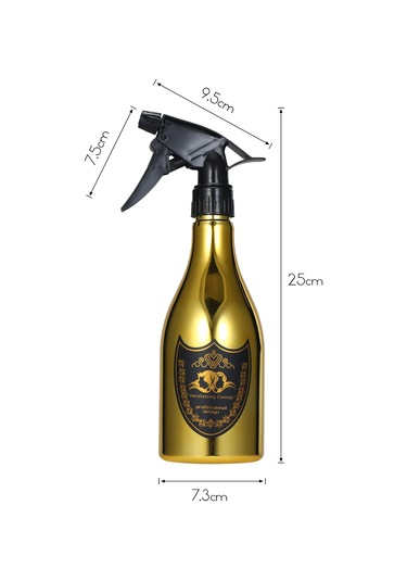 Mufunye 550ml Çok Amaçlı Metalik Püskürtme Şişesi - Saç, Bahçe Ve Temizlik İçin Kırmızı