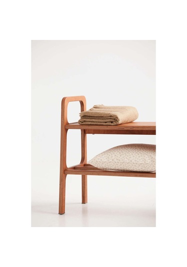 Woodesk Via, Ahşap, Ayakkabılık Ve Raf Sistemi, 120x65, Tik Renk Teak