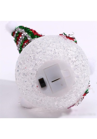 Renk Değiştiren Pilli. Led Kardan Adam - 15Cm X 6Cm