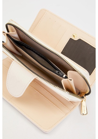 Krem Kadın Cüzdan 910039 Krem