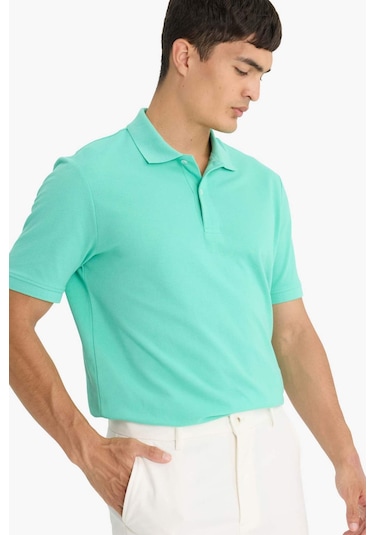 Defacto %100 Pamuk Regular Fit Polo Yaka Kısa Kollu Basic Düz Pike Kumaş Tişört C1293ax25spgn1278 Yeşil Defacto %100 Pamuk Regular Fit Polo Yaka Kısa Kollu Basic Düz Pike Kumaş Tişört C1293ax25spgn1278 Yeşil