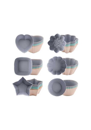 Ulzyvf Yapışmaz Silikon Muffin Kalıbı - 36'lı Paket, Pratik Ve Dayanıklı Diğer