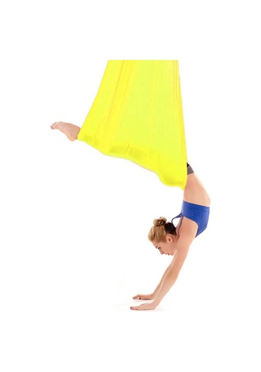 Bundera Yoga Fly Hamağı Sarı - Tavana Askılı