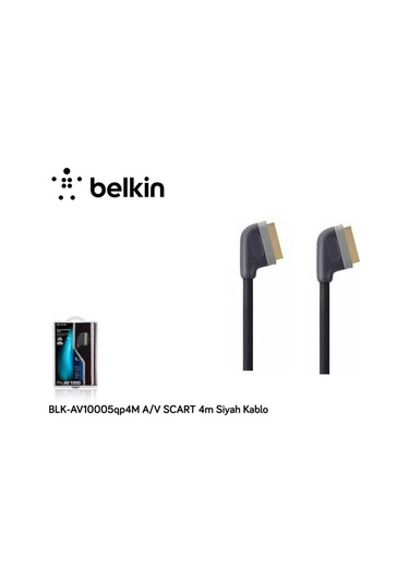 Belkin  Blk-Av10005Q4M 4-V Scart 4M Siyah  Kablo