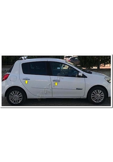 Markadan Renault Clio 3 Hb Krom Kapı Kolu 2006-2011 4 Kapı Paslanmaz Çelik